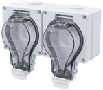 Solight 5B352 - Nedvességálló kettős dugaljzat 230 V/16 A IP66 5B352 (SL1765)