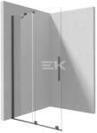 Deante PRIZMA - Zuhanyfal, walk-in, 80 cm - csúsztatható - titanium - KTJ_D38R