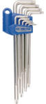 KING TONY 9 részes torxvégű furatos hosszú imbuszkulcs készlet T10-T50 (TX 10 / TX 15 / TX 20 / TX 25 / TX 27 / TX 30 / TX 40 / TX 45 / TX 50) 20419PR (20419PR)