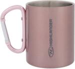 Highlander Outdoor hőtartó bögre karabinerrel 300 ml - Pink (2634200)