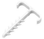 ORNO OR-MP-6005/13/7/20 Gyorsrögzítős kábelszorító, dupla, lapos kábel 13x7mm, fehér, 20 db (OR-MP-6005/13/7/20)