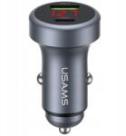USAMS Autós töltő Usams CC327 Alumínium 45W Usb-a Usb-c tarnish (CC327CC01)