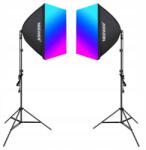 Neewer Világítás szett Neewer NK800 2x softbox 2x 24W Rgb izzó (6976831830144)