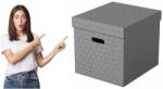 Esselte Kocka alakú Esselte dobozok 3 db, szürke (628289)