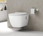 SAPHO Bruckner Luna Rimless fali kerámia WC csésze 35, 5x49 cm Vortex öblítési technológiával, fehér 201.331. 4 (201.331.4)