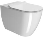 SAPHO Gsi Pura monoblokk kerámia WC csésze 36x63cm Swirlflush öblítéssel és ExtraGlaze bevonattal, fehér 880611 (880611)