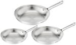 Tefal Tigai si seturi Set de tigăi cu 3 piese Tefal Duetto On B866S334, 20/24/28 cm, oțel inoxidabil, bază Thermo-Fusion, inducție - pcone