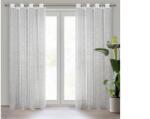 Eurofirany Reva etamin függöny márvány mintával Fehér 140x250 cm