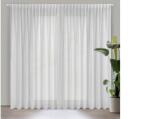 Eurofirany Belissa fényáteresztő függöny mennyezeti sínhez Fehér 300x300 cm