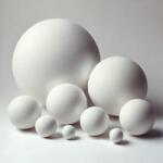  Hungarocell gömbök fehér teljes 30cm Lengyel termék (5906282198921)