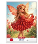 Herlitz Hercegnős leckefüzet Piros Fairy, A/5 - Herlitz (H_2026_400212726_fairy)