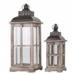 Artpol Fa lampionok boho Vintage 2db kpl provence barna loft rusztikus (74242)