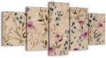 Dovido Tablou 5-piese armonie florală - 100x50 - dovido - 333,27 RON