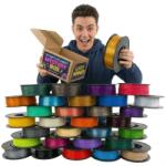 Plastspaw Filament Pla 750-980g Véletlenszerű szín Bambu Ams PlastSpaw 3D nyomtatók 1, 75mm (PLA 750g+ Mystery Spool 3D drukarka mix)