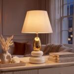 IV Interior Concept Lampa de masa decorativa STONES OF ZEN 45cm auriu alb (A-70018 VC)