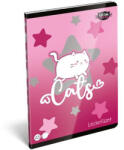 LIZZY Füzet, tűzött, A5, lecke, 40 lap, LIZZYSULI, "Kit tok Stars Purrfect (7500174002)