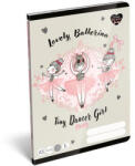LIZZY Füzet, tűzött, A5, vonalas, 32 lap, 2. osztály, LIZZYSULI, "Tiny Dancer, Lovely Ballerina", "16-32 (7500168003)