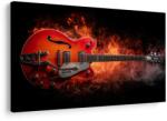 Dovido Tablou chitară electrică în flăcări - 30x20