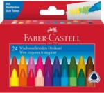 Faber-Castell Creioane cerate triunghiulare 24 culori/set FABER-CASTELL (FC120024)