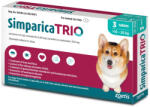  SIMPARICA SIMPARICA Trio, deparazitare externă si internă câini, comprimate masticabile SIMPARICA Trio, deparazitare externă si internă câini, S-M(10-20kg), comprimate masticabile, 24mg x 3buc