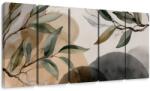 Dovido Tablou 5-piese frunze delicate și umbre - 150x75
