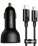 Baseus Incarcator auto USB, Type-C, 100W Baseus+ cablu USB-C, TZCCZX-01