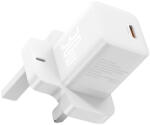 Baseus Incarcator priza UK tip C Fast Charge Baseus GaN5, 30W, alb