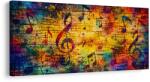 Dovido Tablou abstracție muzicală colorată - 120x60