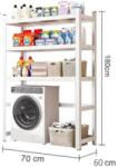 STRATEGIC Raft metalic vopsit Alb STRATEGIC 180x70x60 cm, 200 kg/polita, 3 polite MDF Alb, fixare prin clipsare fara suruburi Raft