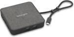 Kensington DOCKING Station KENSINGTON universal, conectare PC USB Type C, USB Type C x 1, USB-A 3.2 x 2, porturi video HDMI x 2, RJ-45, NB 100 W, negru, MD120U4, K32850WW (timbru verde 0.18 lei)