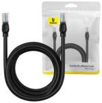 Baseus PATCH CORD UTP Baseus Cat5, fire din cupru, round cable, viteza maxima 1 Gbps, PVC, 5m, negru B00133206111-05 (timbru verde 0.08 lei) - 6932172637019