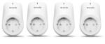 Tenda SP9(4 pack) , Priza cu protectie / Wireless / 1 Schuko / Intrare Schuko / Monitorizare consum energetic / Google Assistant, Alexa, Beli App, Pachet 4 buc Alb SP9(4 PACK) (timbru verde 0.18 lei)