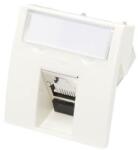 Molex Conector inclinat, 1xRJ45 UTP cat. 6, 45x45 PowerCat, alb, (compatibil Legrand Mosaic) - Molex MLG-00024-02