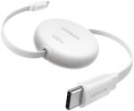 UGREEN Cablu Type-C MacBook retractabil Ugreen, 100W, 1m, alb, L531