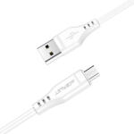 ACEFAST Cablu date USB la Micro-USB 2.4A Acefast, C3-09, alb, 1.2m