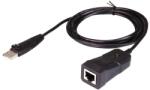ATEN ADAPTOR USB ATEN, USB 2.0 (T) la RJ-45 (M), 1.2 m, negru, UC232B-AT (timbru verde 0.08 lei)