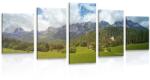 Dovido Tablou 5-piese Austria pitorească - 100x50