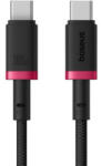 Baseus CABLU alimentare si date Baseus Dura, Fast Charging Data Cable pt. smartphone, USB Type-C la USB Type-C 100W, braided, 2m, rosu + negru P10377803U01-03 (timbru verde 0.08 lei) - 6932172669973