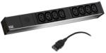 Bachmann BM IT PDU power strip 8 x C13, 10A micro BM-333.540 (timbru verde 4 lei)
