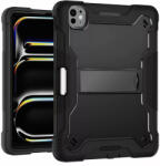 Techsuit [Pachet 360°] Husa + folie sticla iPad Pro 13 (2024) Techsuit Rugged TabShell, negru