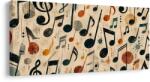 Dovido Tablou note muzicale colorate - 120x60