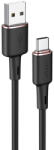 ACEFAST Cablu USB, tip C Fast Charge, 3A Acefast, C2-04, negru, 1.2m