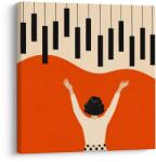 Dovido Tablou femei dirijând pianul - 30x30