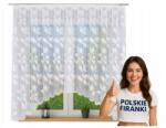  Függöny Kész Fehér Jacquard Vasalás Nélkül Ablak Dekoráció 180x300 Martyna (FIRANA GOTOWA 180x300 Martyna)