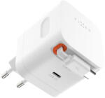 FIXED Incarcator GaN 2x Type-C + cablu Fixed, 65W, FIXCG65R-2C-WH