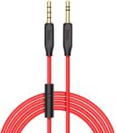 hoco. Cablu audio stereo cu microfon, lungime 1 m, Hoco UPA12-AUX, conectori jack 3.5mm tata cu 4 pini si 3 pini, Negru, Blister