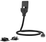 T'nB METALIC MICRO USB CABLE charge, synchro and support, 60cm, bk CBMUSBMETAL (timbru verde 0.08 lei)