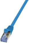 LogiLink PATCH CORD S / FTP LOGILINK Cat6a, LSZH, cupru, 0.25 m, albastru, AWG26, dublu ecranat CQ3016S (timbru verde 0.08 lei)