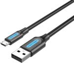 Vention Cablu alimentare si date Vention, USB 2.0 (T) la micro USB (T), 0.25m rata transfer 480 Mbps, invelis PVC, negru, COLBC (timbru verde 0.18 lei) - 6922794748682