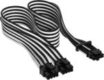 Corsair Cablu premium 12+4pin, PCIe Gen 5, 12VHPWR, 600W, Type 4, fire invelite individual, Alb / Negru CP-8920333
